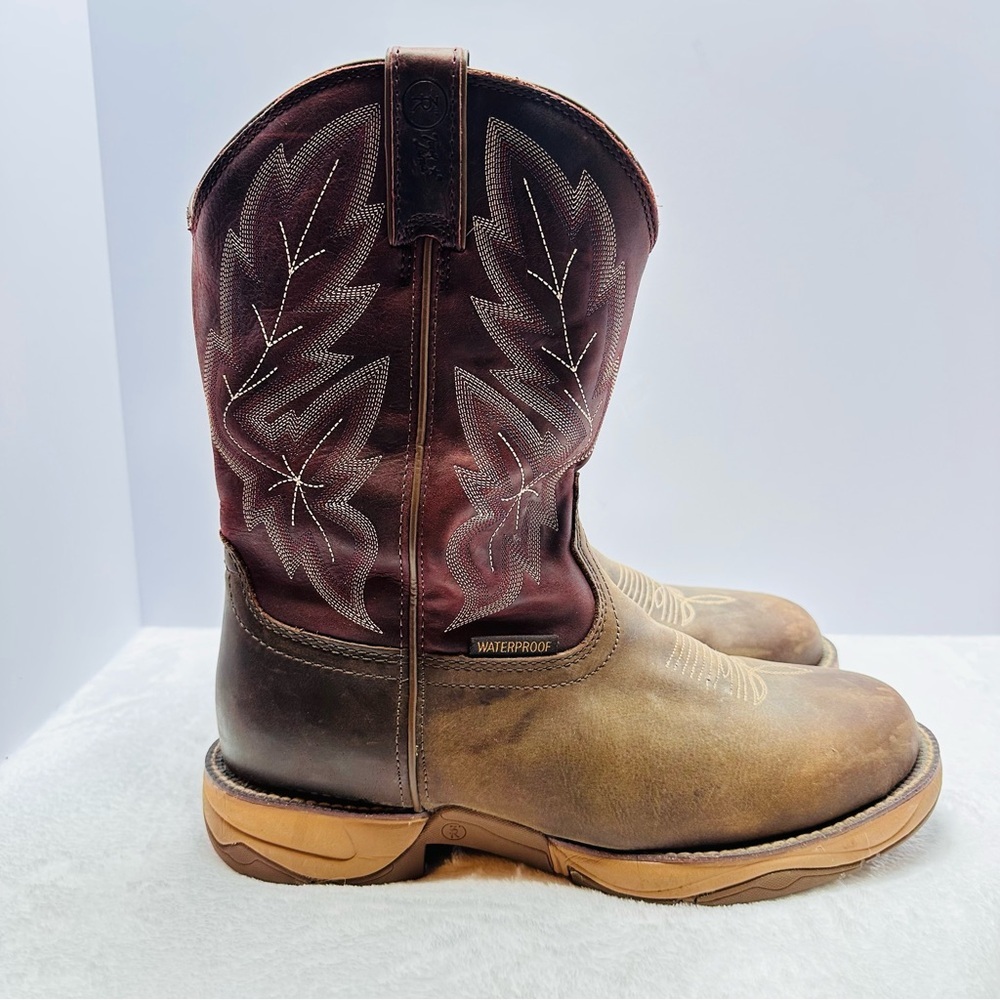 Tony Lama Brown and Tan Cowboy Boots